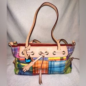 Dooney Bourke Picnic Plaid Handbag Purse